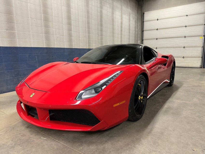 One of the stolen Ferraris.