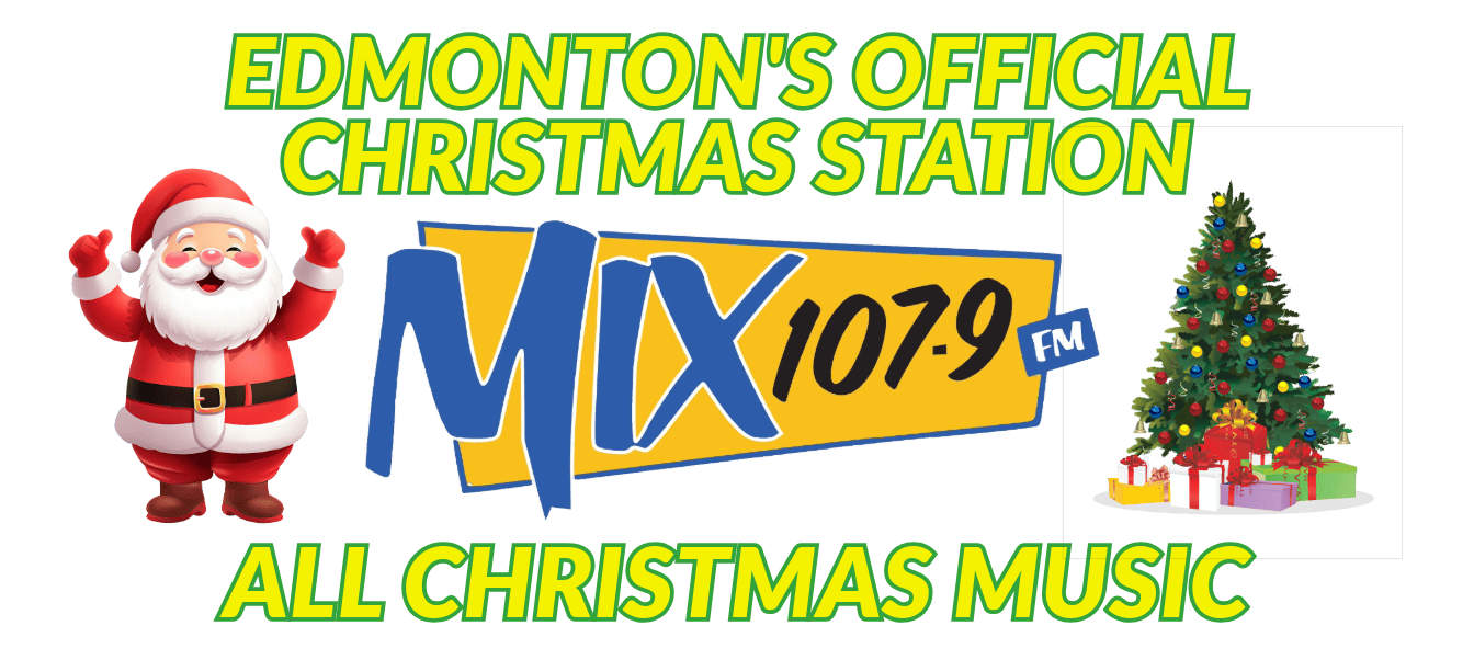 Mix 107.9 Christmas 2024 Edmonton Website Header Clear