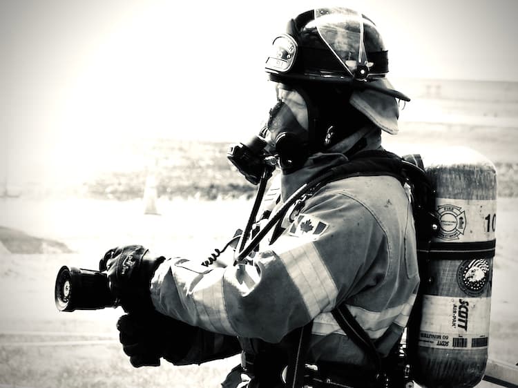 An Edmonton Firefighter.