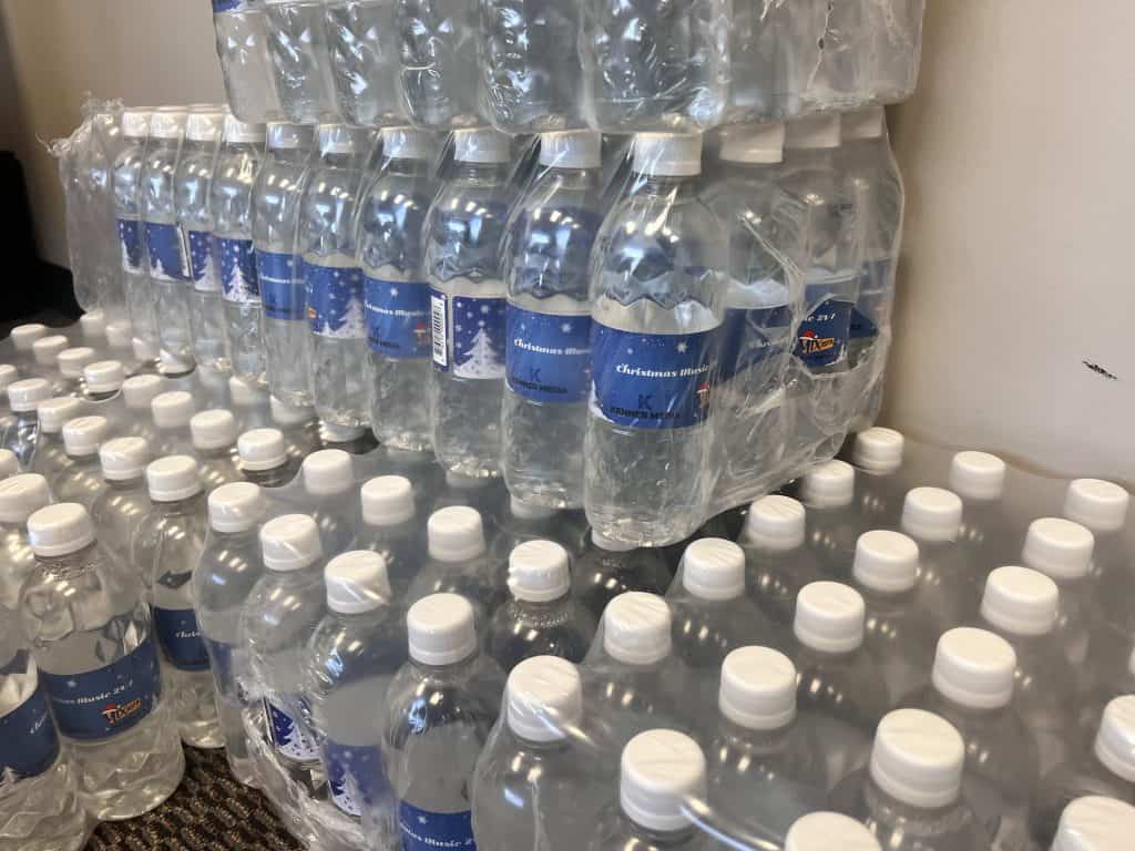 Water Bottles.