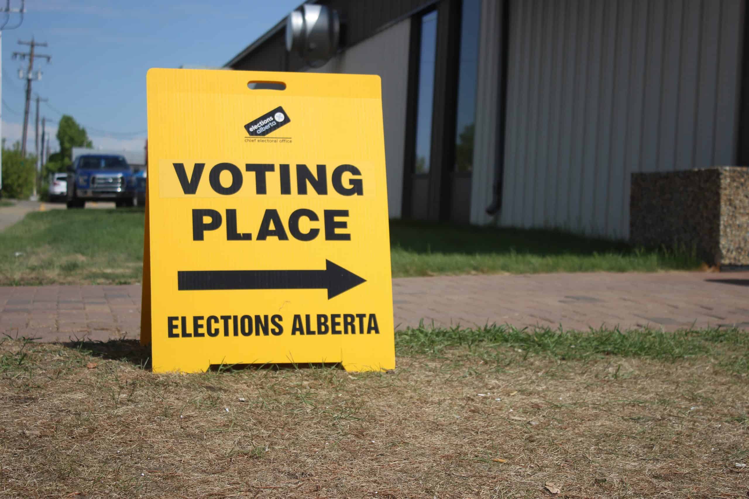 A Voting Sign.