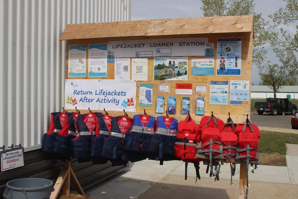 Fort Saskatchewan's Lifejacket Loaner Station.