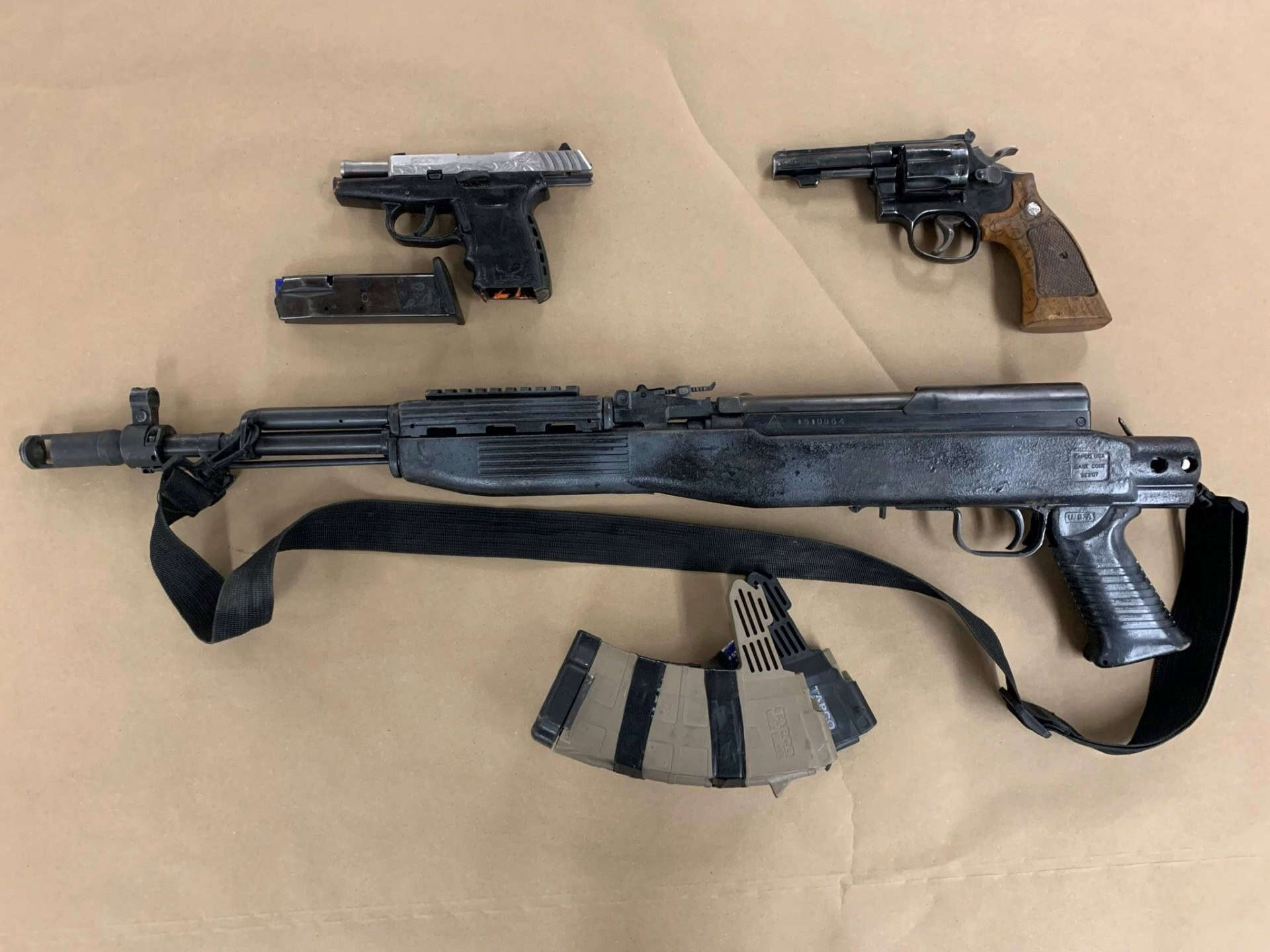 Firearms seized by Edmonton Police.