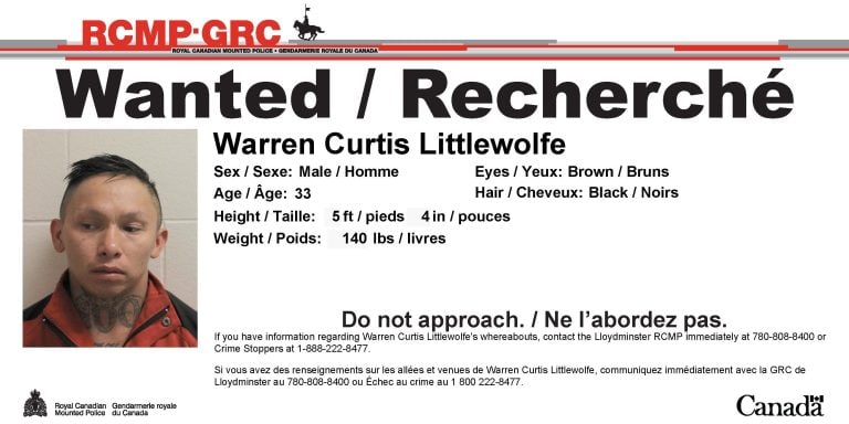 Warren Littlewolfe wanted poster