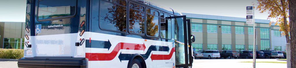 Fort Sask Transit bus