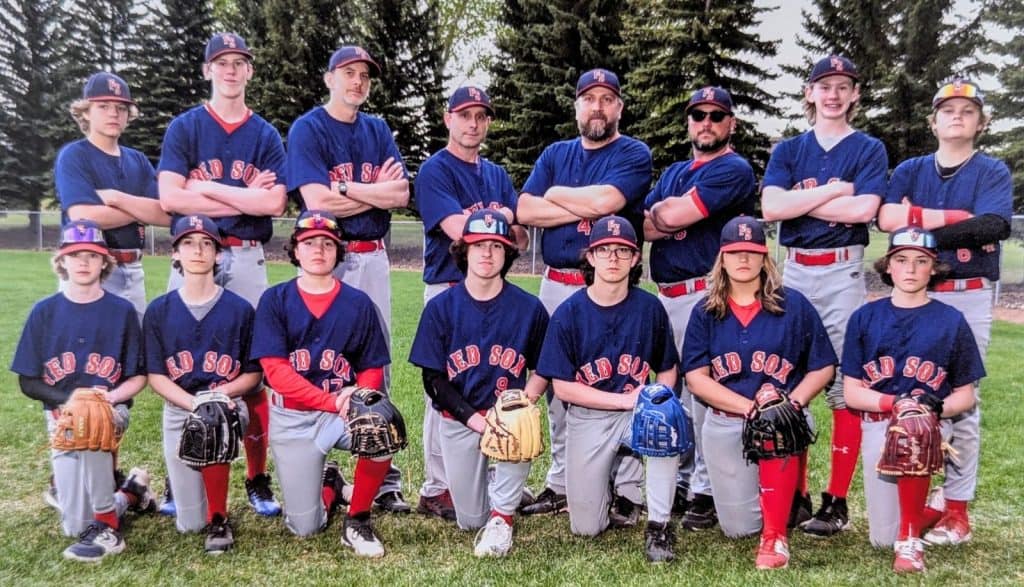 Fort Sask Red Sox 2024 Team picture. Courtesy of Tommi Tascona