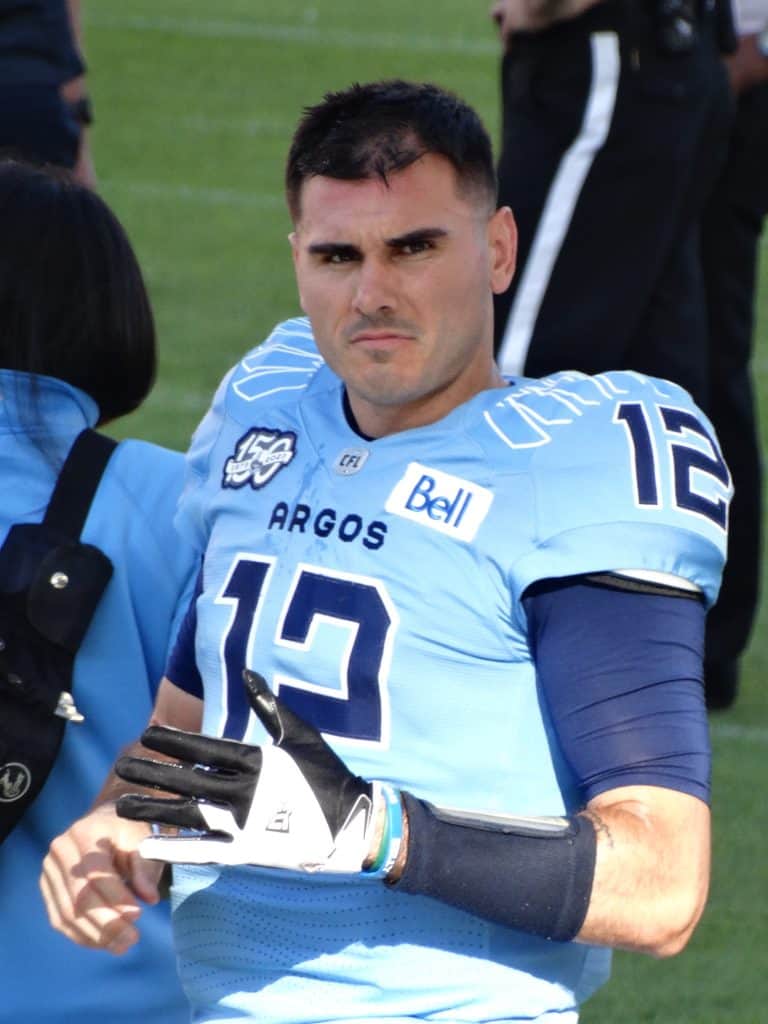 Chad Kelly with the Toronto Argonauts