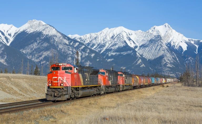 A CN Rail freight train