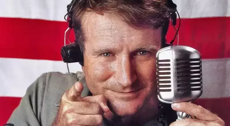 Robin Williams as Adrian Cronauer in Good Morning, Vietnam