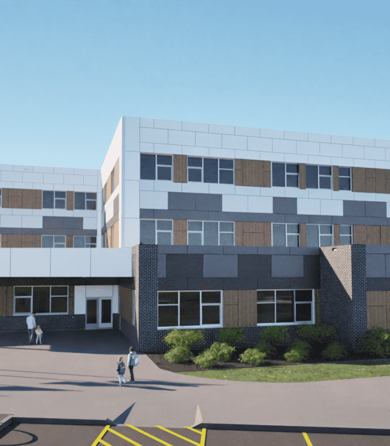 Rendering of new school to be built in Sherwood Park