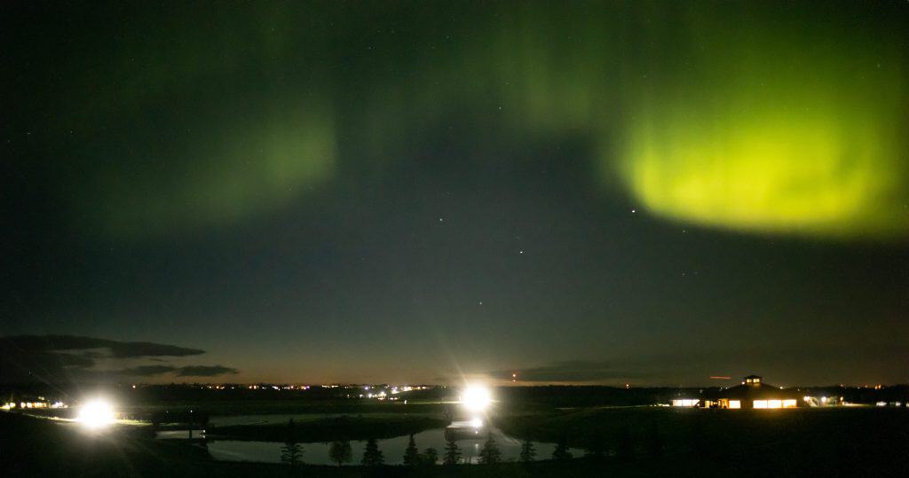 Northeast Valley Park northern lights