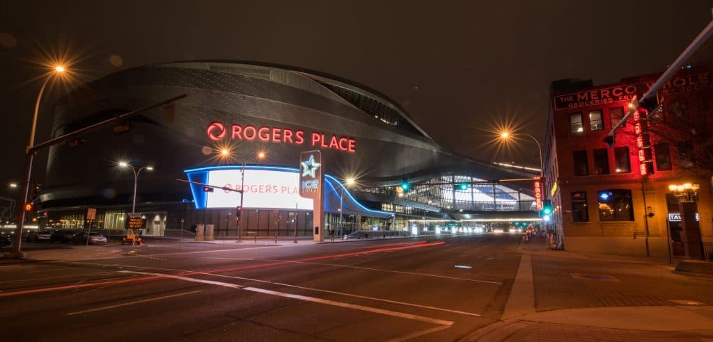 Exterior of Rogers Place