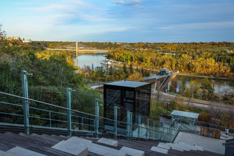 Funicular in fall