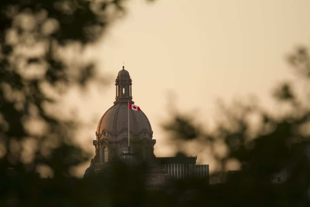 Legislature dome in Summer.