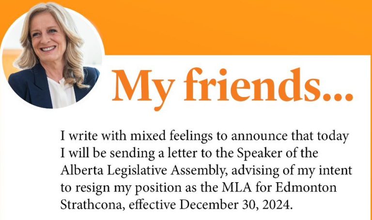 Rachel Notley resigns as MLA