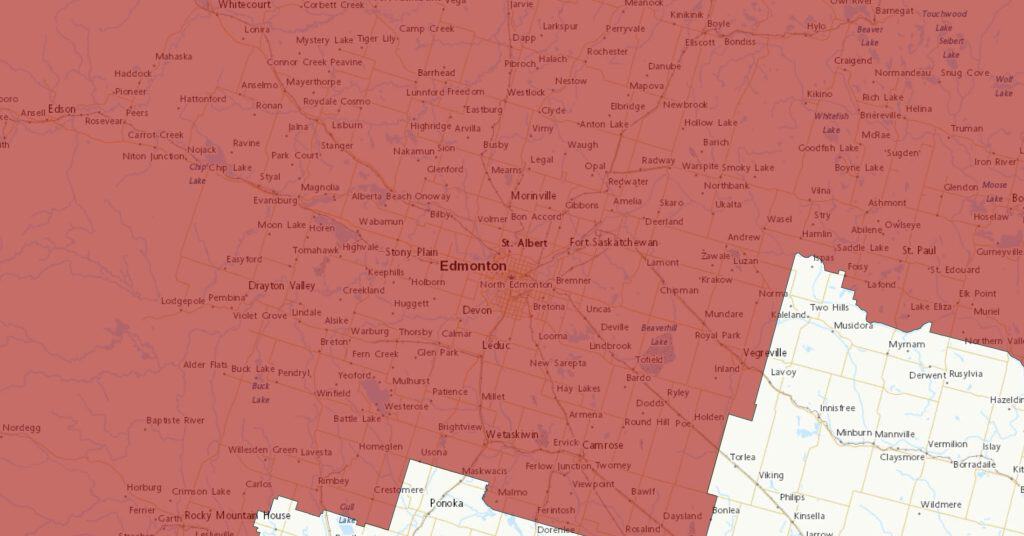 Map of Snowfall Warning, March 13, 2025