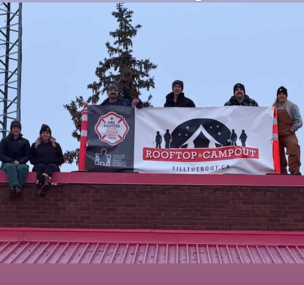 Fort Saskatchewan Fire Department Rooftop Campout