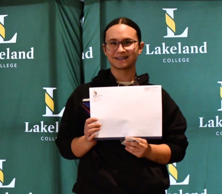 Allyson Huculak, winner of the Culinary Arts category at the regional competition