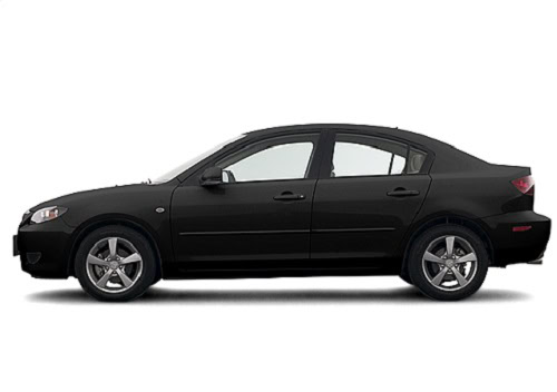 Stock image of black 2003-2009 Mazda 3.