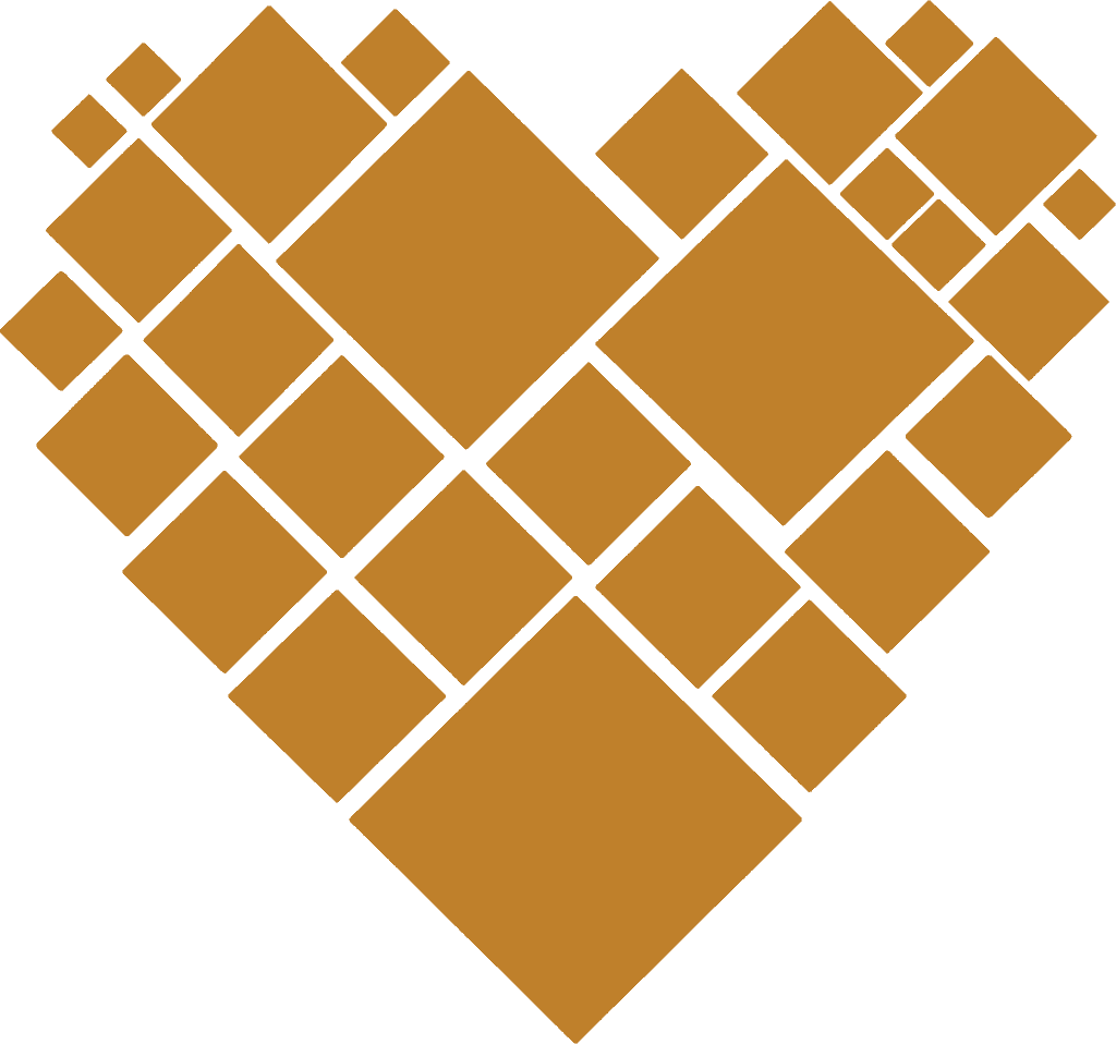 Moose Hide Campaign logo in the shape of a heart.