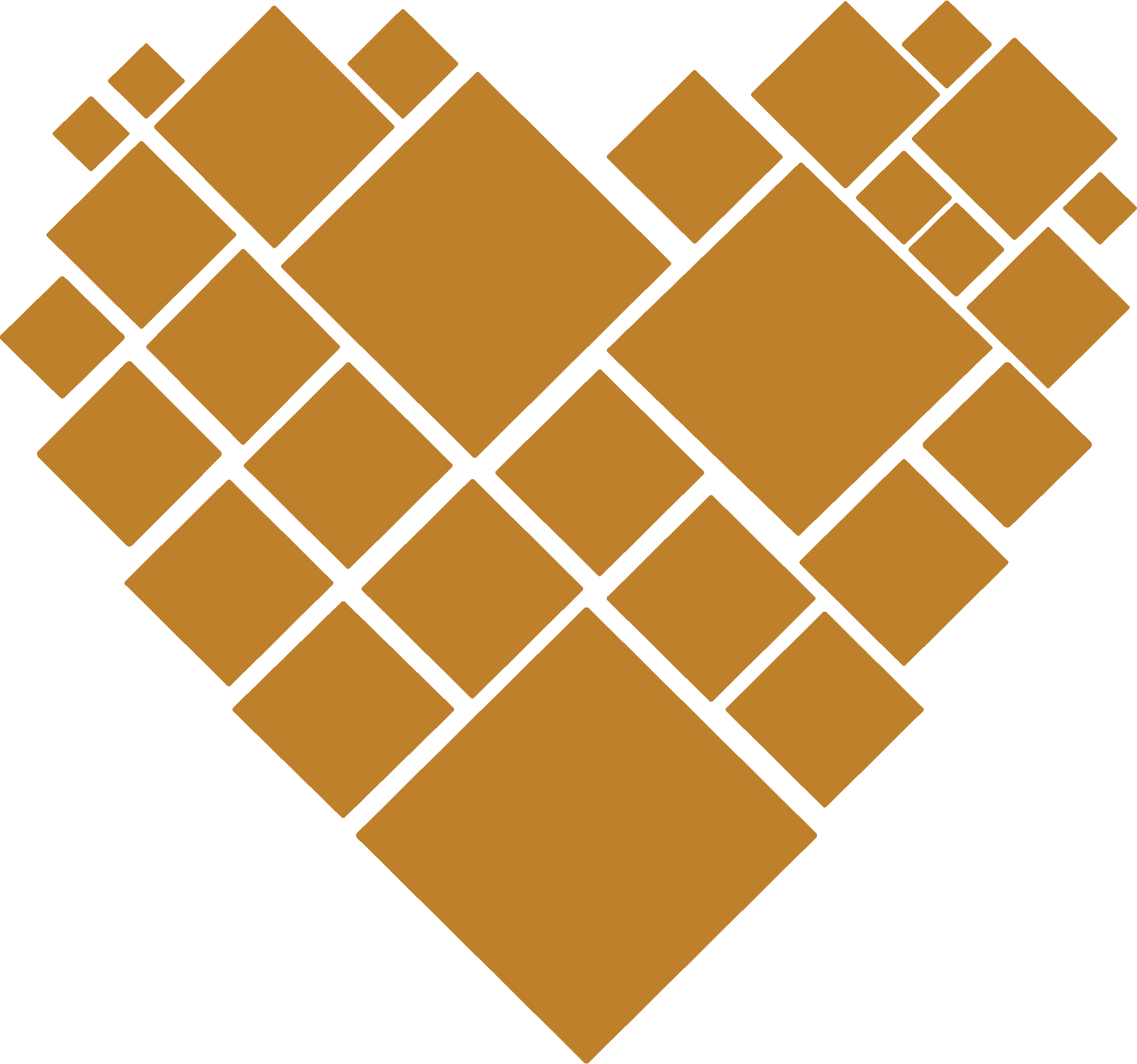Moose Hide Campaign logo in the shape of a heart.