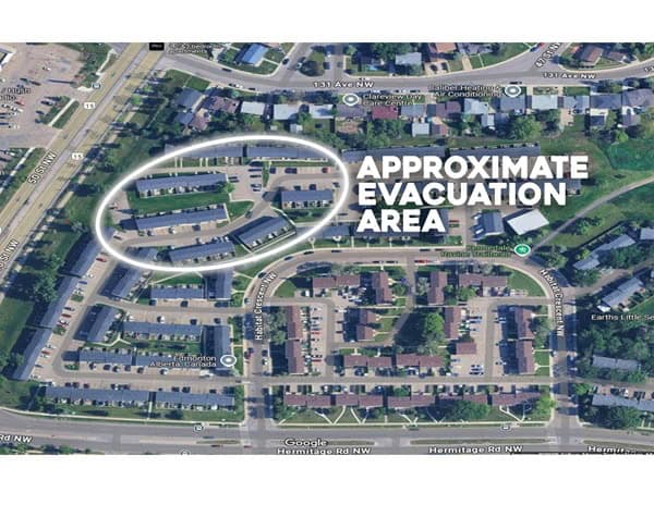 Area evacuated due to hazardous materials investigation in Northeast Edmonton