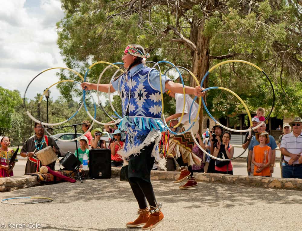 A hoop dancer.